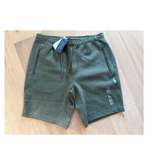New Mens Polo Ralph Lauren Tech Fleece Active Shorts Medium Green